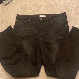 Madewell Plus Size Curvy Cali-Demi Boot Black Jeans